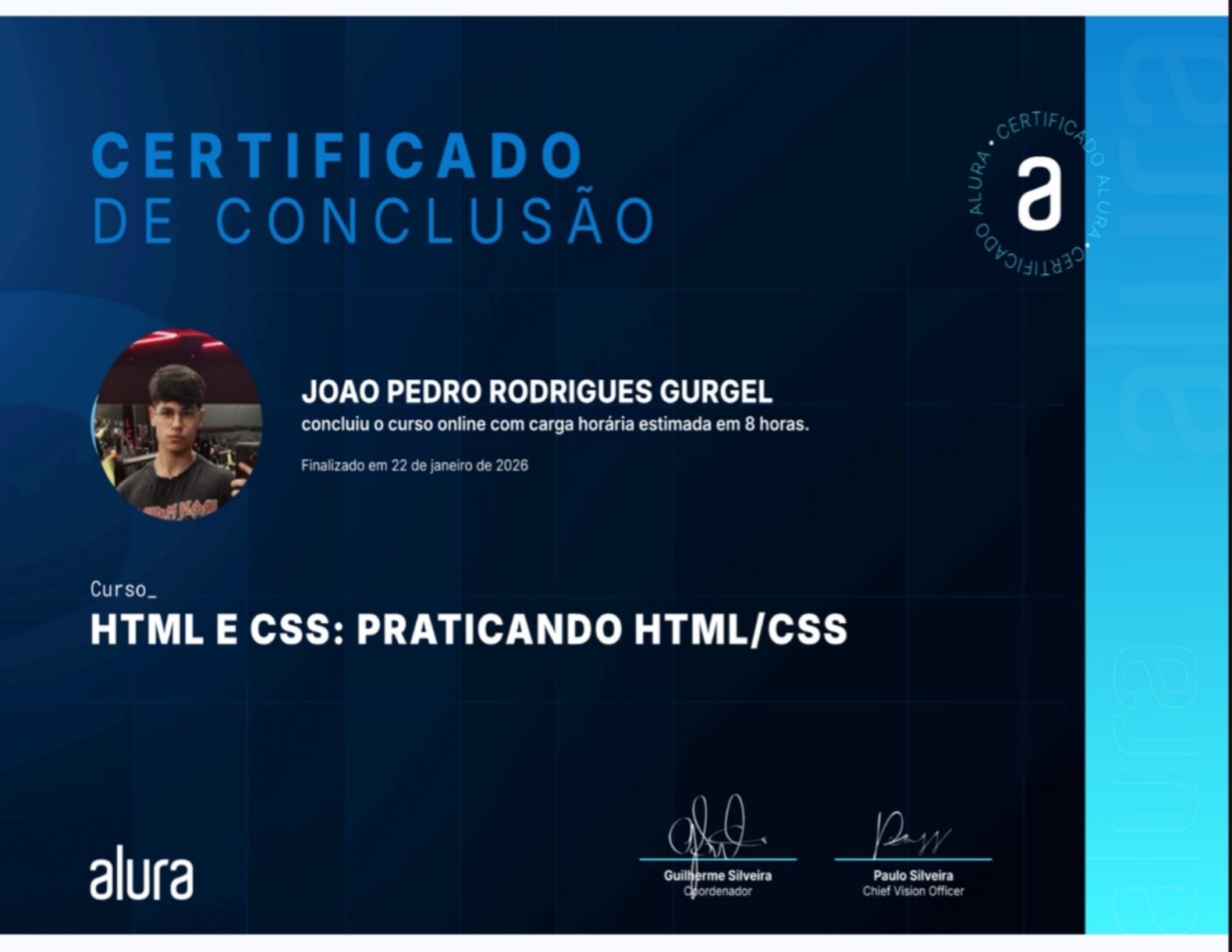 Certificado Alura HTML CSS 4